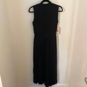 NWT pleated black dress